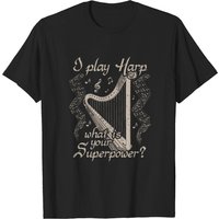 T-shirt pour hommes Harp Player Gift Orchestra — T-shirts pour hommes