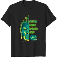 T-shirt pour hommes avec citation bouddhiste "Que tous les êtres vivent avec aisance