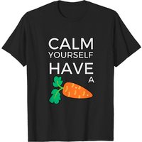 T-shirt Tommyinnit Calm Yourself Have A Carrot pour hommes