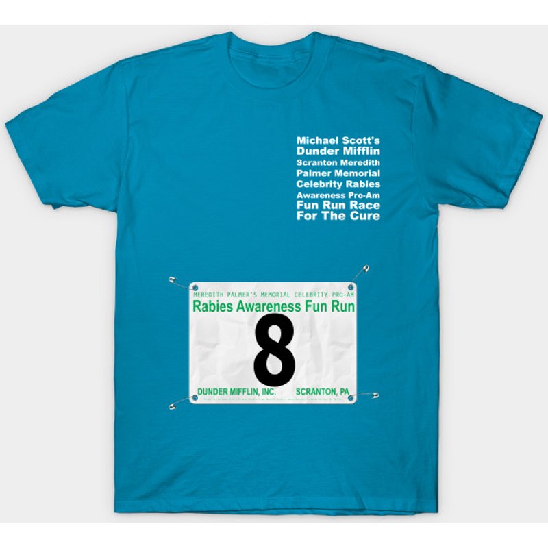 T-shirt Dunder Mifflin Fun Run Race #8 (Phyllis) - Paraholix pour hommes — T-shirts pour hommes
