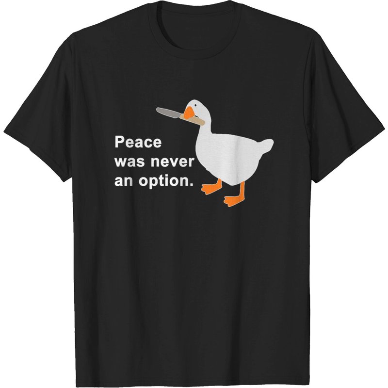 T-shirt pour hommes Peace Was Never An Option Goose Game — T-shirts pour hommes