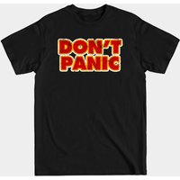 T-shirt Noir Dont Panic pour Hommes