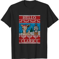 Hello Clarice Christmas Ugly Sweater T-Shirt for Men — Mens T Shirts