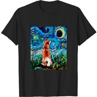 T-shirt pour hommes Shiba Inu Night - Noir — T-shirts pour hommes