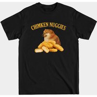 Chimken Nuggies Cheems Men's T-Shirt in Black — Mens T Shirts