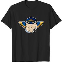 T-shirt Pilot Bread Cracker pour hommes - Noir