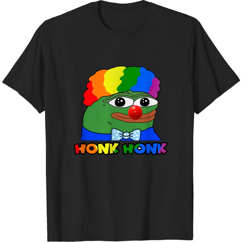Pepe the Clown Honk Honk Men's T-Shirt in Black — Mens T Shirts