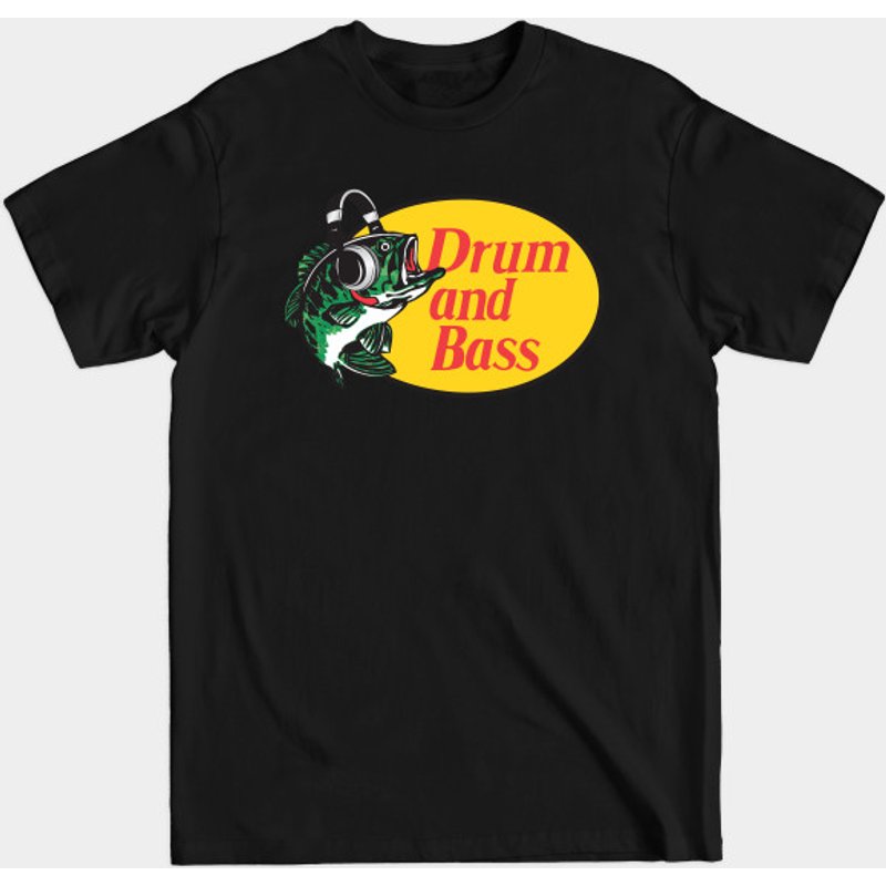 T-shirt pour hommes Drum And Bass en noir — T-shirts pour hommes