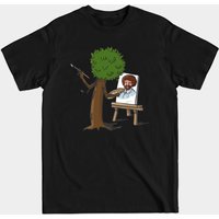 T-shirt pour hommes Happy Little Bob en noir — T-shirts pour hommes