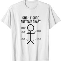 T-shirt Anatomie Stick Figure pour hommes — T-shirts pour hommes