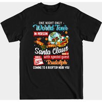 T-shirt Santa World-Tour du 25 décembre Santa Claus pour hommes — T-shirts pour hommes