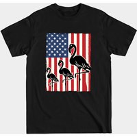 T-shirt Patriotic Flamingo Jour de l'Indépendance 4 juillet pour hommes — T-shirts pour hommes