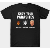 T-shirt Anti Trump Know Your Parasites — T-shirts pour hommes