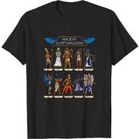 T-shirt des Dieux Égyptiens Anciens pour Hommes en Noir