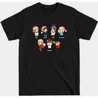Kpop BTS Chibi Christmas T-Shirt for Men