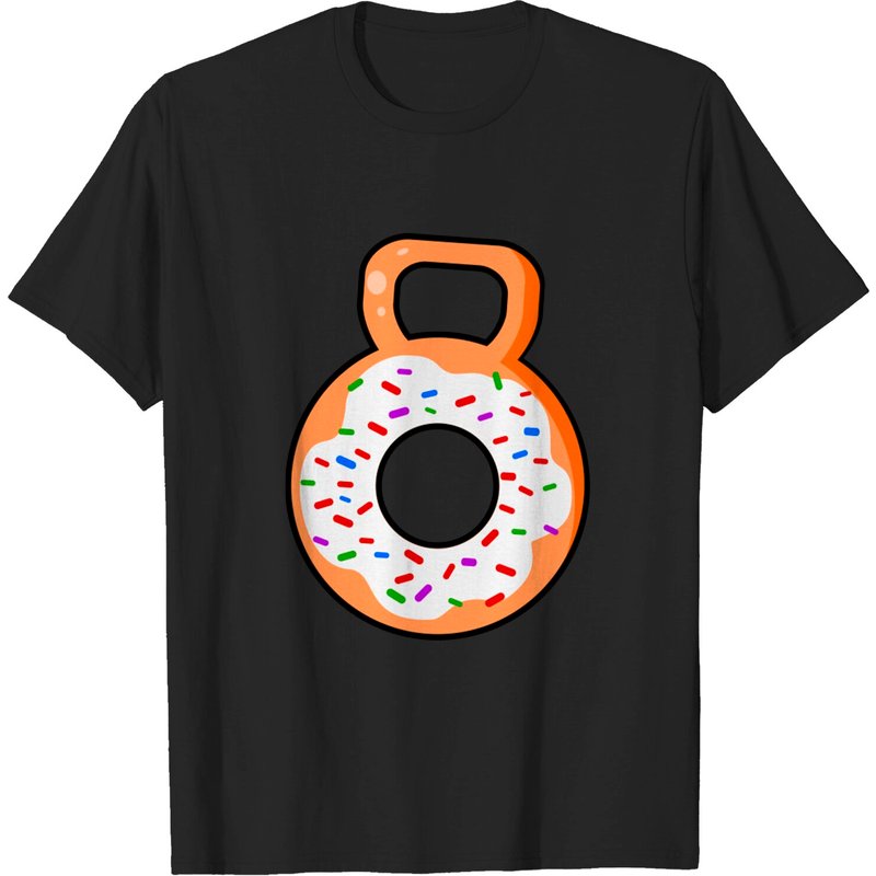 T-shirt Kettlebell Donut Funny Gym pour hommes — T-shirts pour hommes