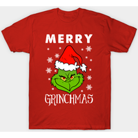 T-shirt pour hommes Merry Grinchmas en noir — T-shirts pour hommes