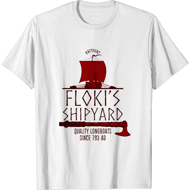 T-shirt Floki's Shipyard Vikings pour hommes — T-shirts pour hommes