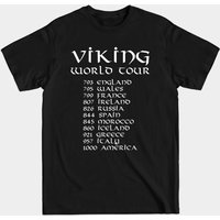 T-shirt Viking World Tour - T-shirt noir pour hommes — T-shirts pour hommes