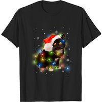 T-shirt de Noël LED pour amateur de chats noirs