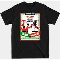 T-shirt de Noël Santa Vs Krampus pour hommes