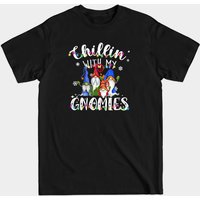 T-shirt Chillin With My Gnomies Trois Gnomes pour hommes — T-shirts pour hommes
