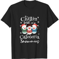 T-shirt Chillin' With My Cafeteria Snowmies pour hommes — T-shirts pour hommes
