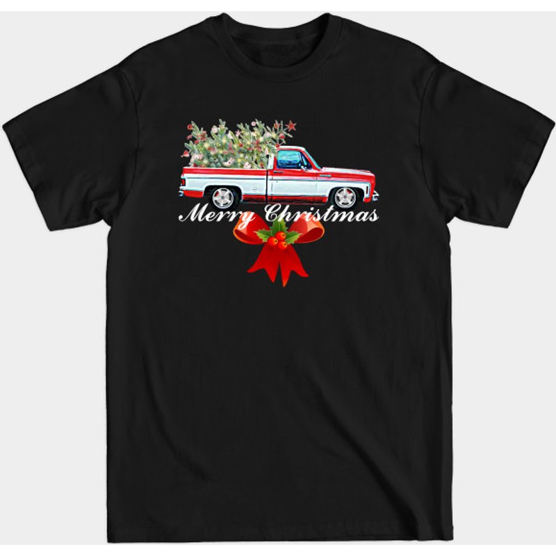 T-shirt pour hommes Merry Christmas Holiday Square Body C10 Short Bed — T-shirts pour hommes