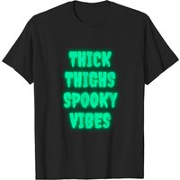 T-shirt Halloween Thick Thighs Spooky Vibes pour hommes — T-shirts pour hommes