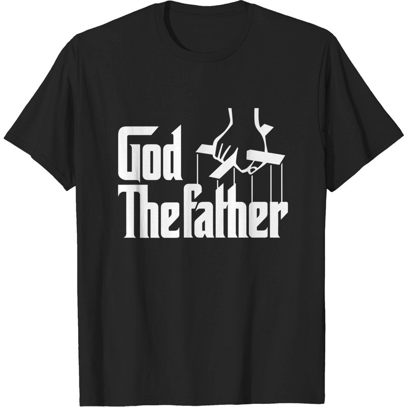 T-shirt God The Father Christian pour hommes en noir — T-shirts pour hommes