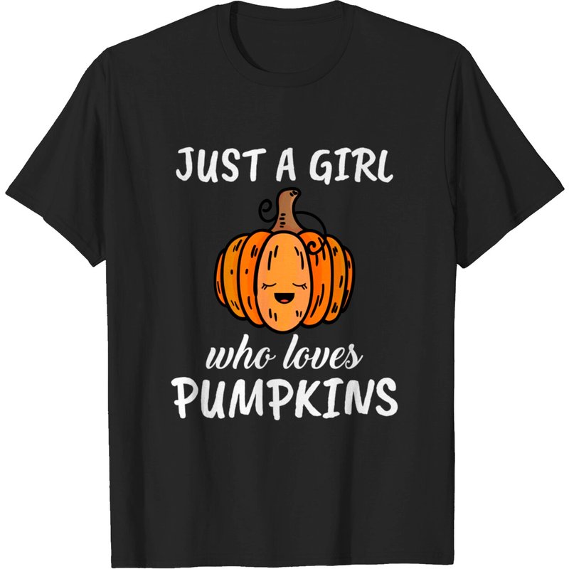 Juste une fille qui aime les citrouilles - T-shirt pour hommes — T-shirts pour hommes