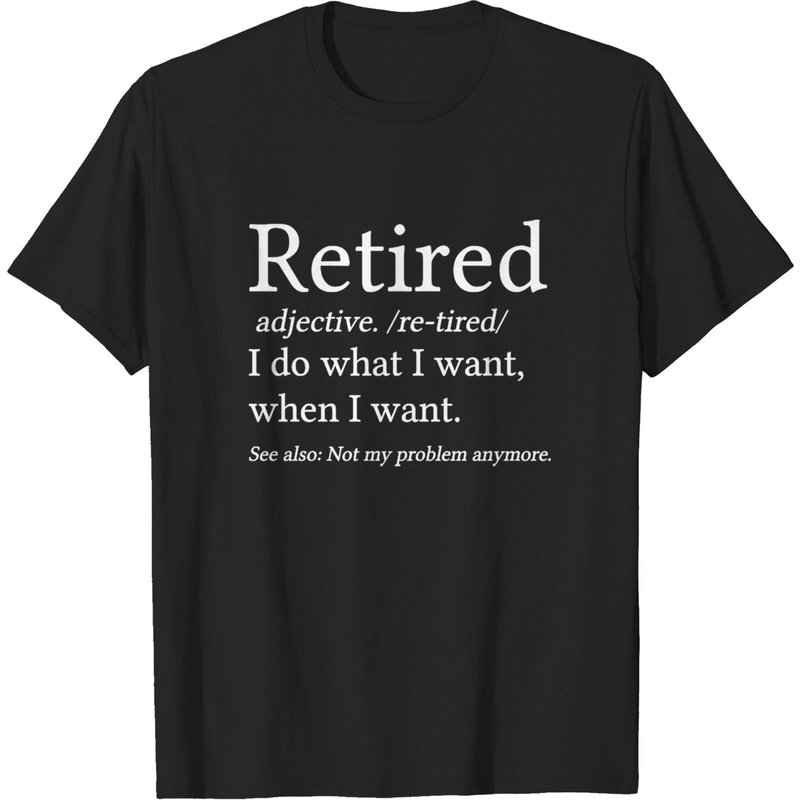 T-shirt drôle cadeau de retraite - Définition de retraité — T-shirts pour hommes
