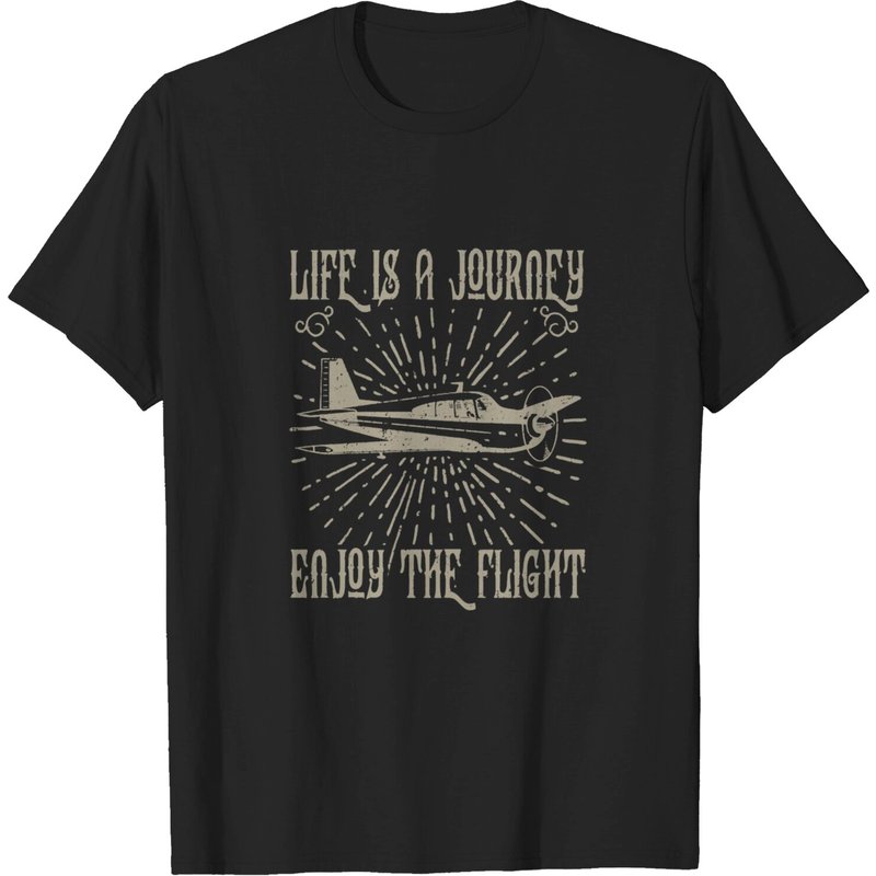 La vie est un voyage - Profitez du vol - T-shirt cadeau pilote — T-shirts pour hommes