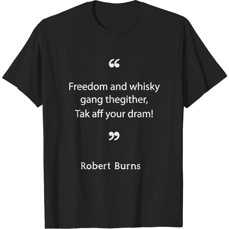 T-shirt Robert Burns On Whisky pour hommes — T-shirts pour hommes