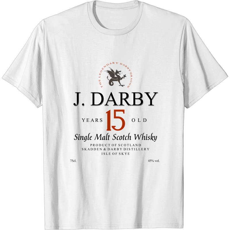 T-shirt J. Darby Scotch Whisky NCIS Lost Life pour hommes — T-shirts pour hommes