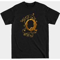 T-shirt pour hommes Lettter Q en noir — T-shirts pour hommes