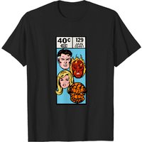 Fantastic Four Corner Box Art Light Blue T-Shirt for Men