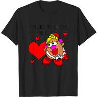Mrs Potato Mr Potato T-Shirt for Men in Black