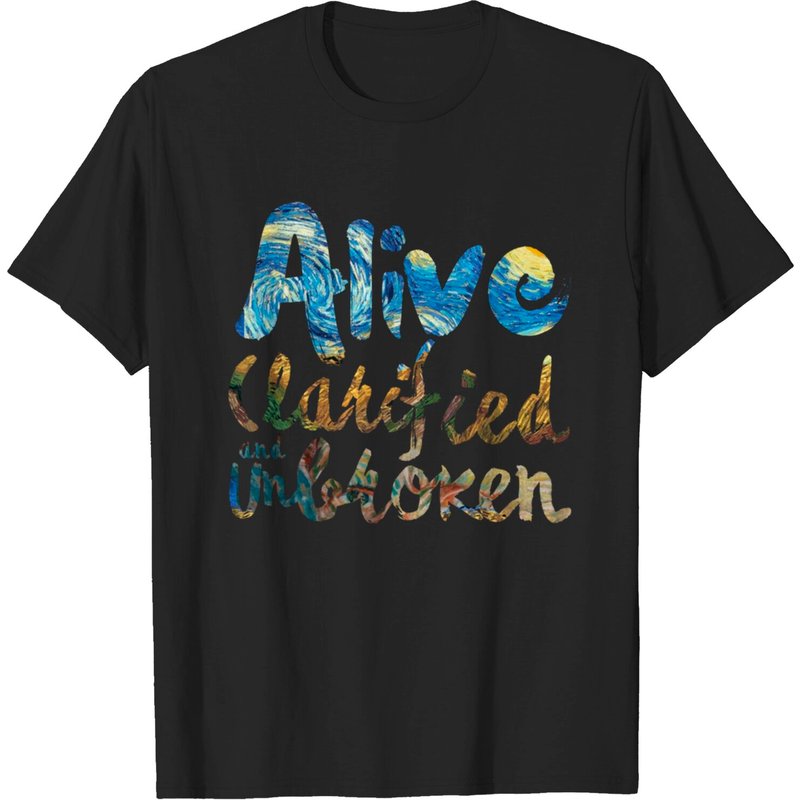 T-shirt pour hommes Vincent Van Gogh Nuit étoilée - Noir — T-shirts pour hommes