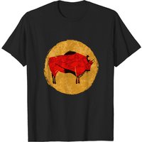 Bison Cave Painting Altamira Prehistoric Art T-Shirt for Men — Mens T Shirts
