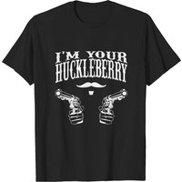 T-shirt pour hommes I'm Your Huckleberry au look vintage usé — T-shirts pour hommes