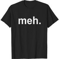 T-shirt Meh. It Crowd pour hommes en noir