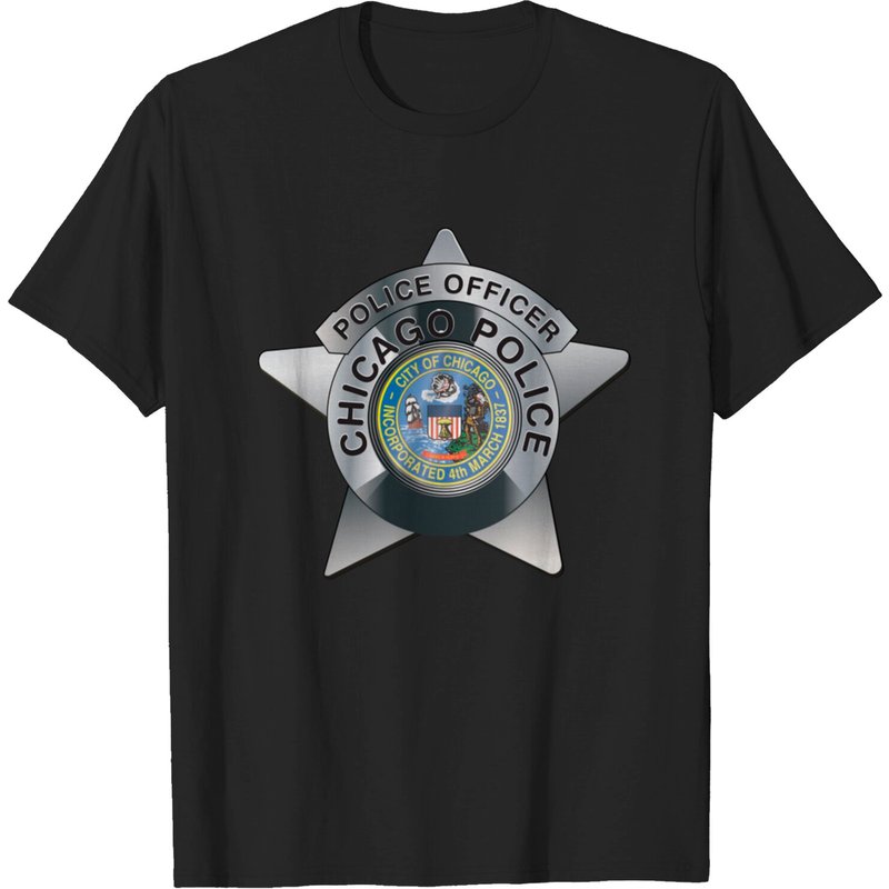 T-shirt pour hommes Chicago Pollice Badge - Police de Chicago