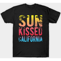 T-shirt Noir pour Hommes Sun Kissed California — T-shirts pour hommes