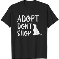 T-shirt pour hommes Adopt Don't Shop en noir