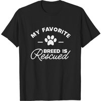 Dog Rescuer - Ma race préférée est sauvée T-shirt pour hommes — T-shirts pour hommes