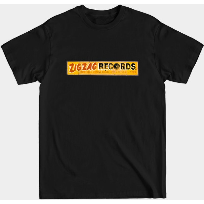 T-shirt pour hommes Zig Zag Records - Noir — T-shirts pour hommes