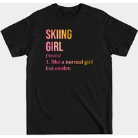 T-shirt pour hommes Skiing en noir