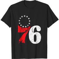 T-shirt pour hommes Distressed 76 Logo Philly — T-shirts pour hommes