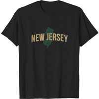 T-shirt pour hommes État du New Jersey en noir — T-shirts pour hommes